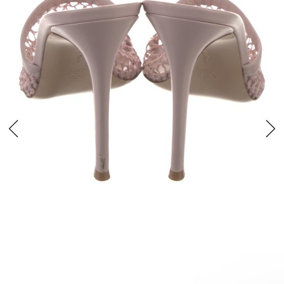 Gianvito Rossi Mesh Stiletto Heels in Light Pink